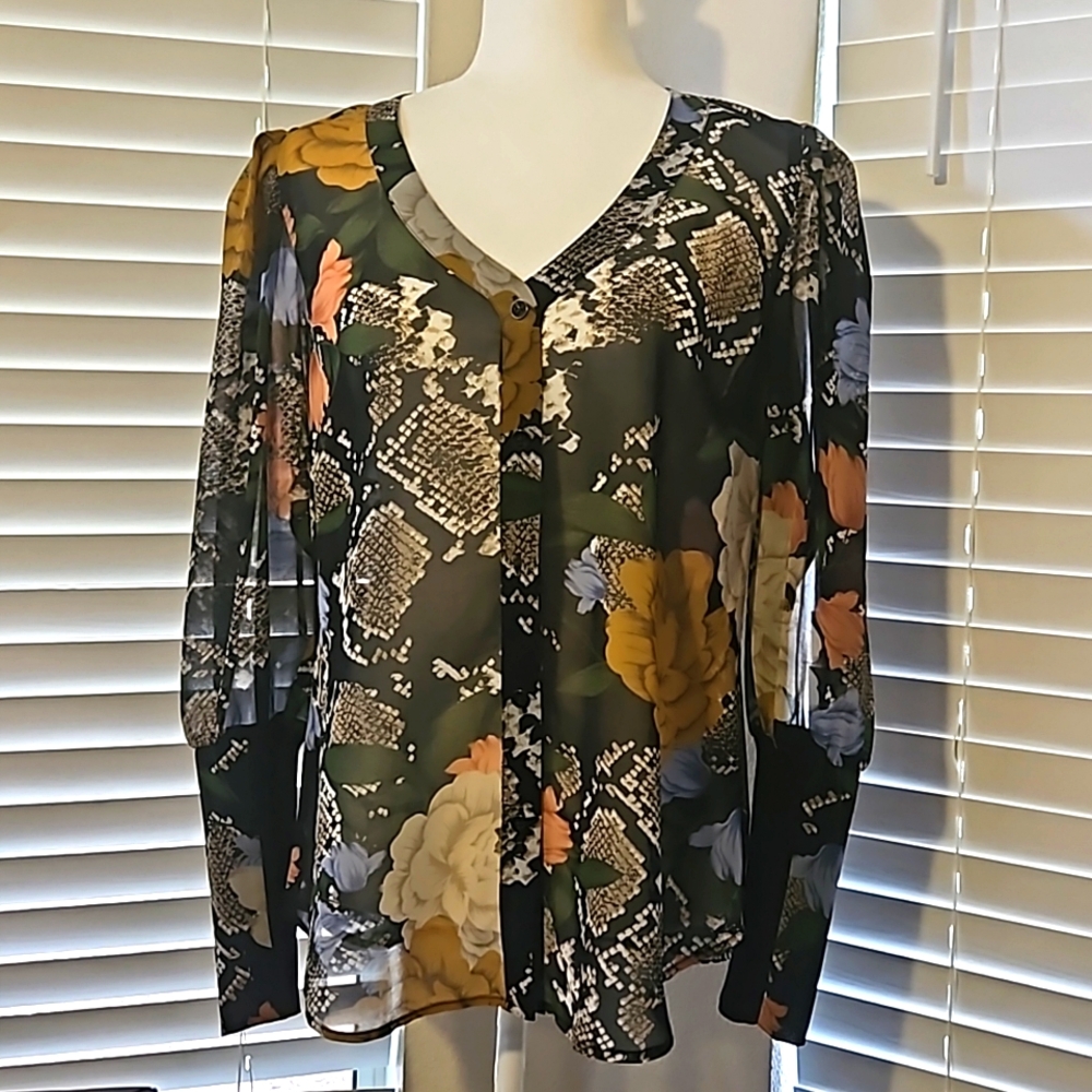 Cabi Snake Charmer Blouse